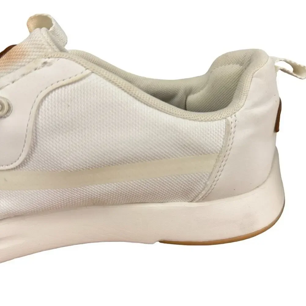 Hey Dude Wally Drift Mesh Canvas Slip On White Casual Shoes Coastal Summer sz 13